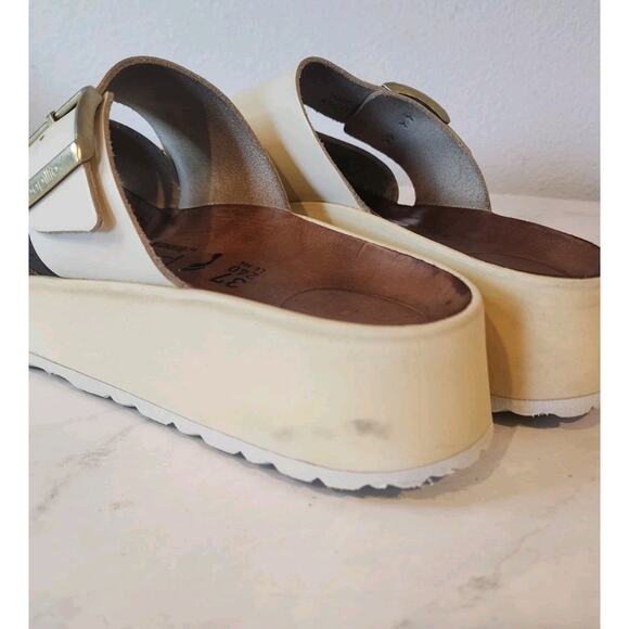 Papillio Birkenstock Sandals
Almina Wide Bone Leather Straps Raffia EU 37 US 6 - Picture 9 of 12